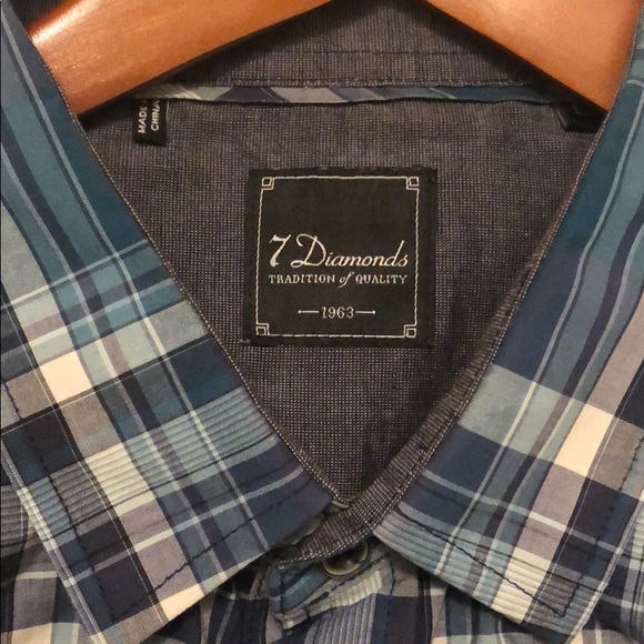 7 Diamonds Men's Shirt size L - EUC! - Picture 3 of 3